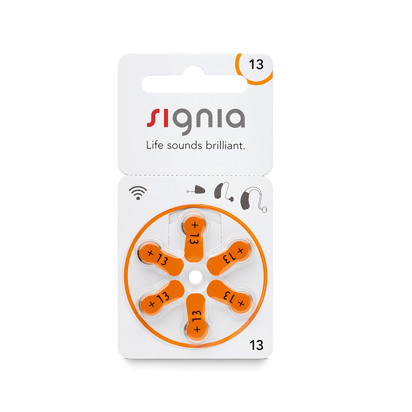 Signia hearing aid accessories batterier 13 10821481